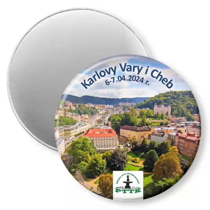 przypinka magnes Wycieczka krajoznawcza Karlovy Vary i Cheb
