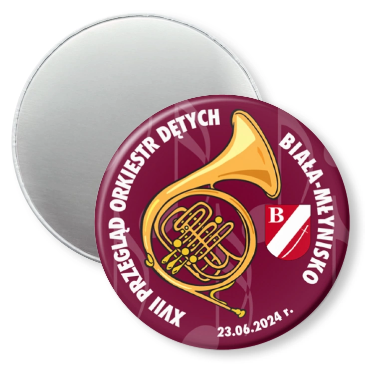 przypinka magnes XVII Przegląd Orkiestr Dętych Biała-Młynisko