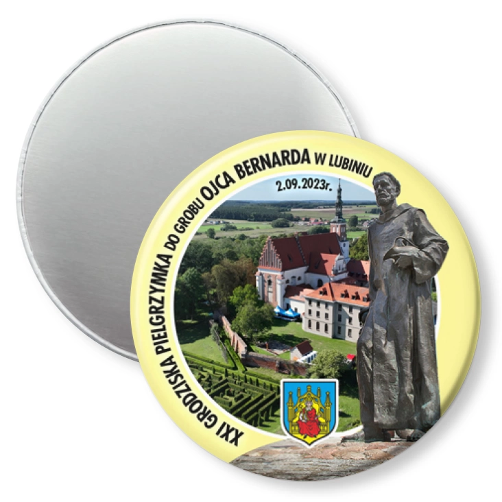 przypinka magnes XXI Pielgrzymka do Grobu Ojca Bernarda