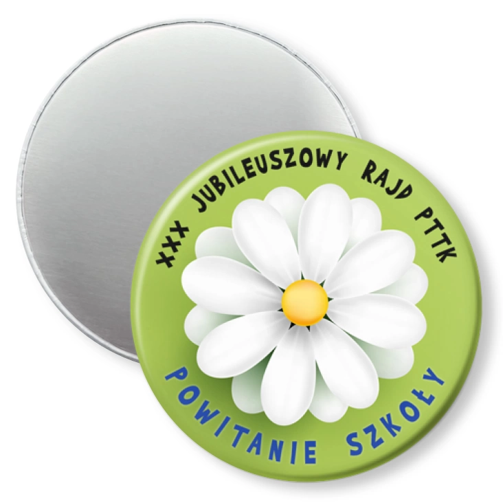 przypinka magnes XXX Jubileuszowy Rajd PTTK Powitanie szkoły