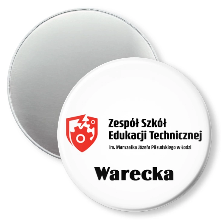 przypinka magnes Zespół Szkół Edukacji Technicznej Warecka w Łodzi