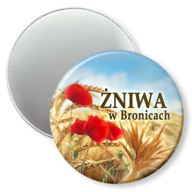 przypinka magnes Żniwa w Bronicach 2023
