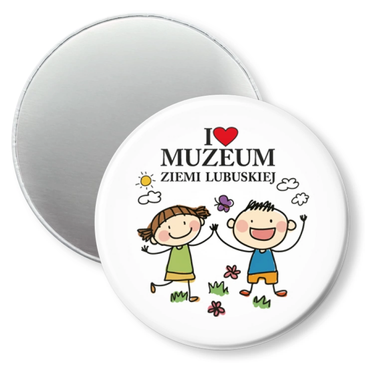 przypinka magnes I love Muzeum Ziemi Lubuskiej