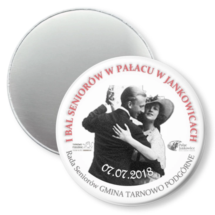 przypinka magnes I Bal Seniorów w Pałacu w Jankowicach
