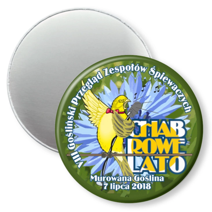 przypinka magnes Chabrowe Lato 2018