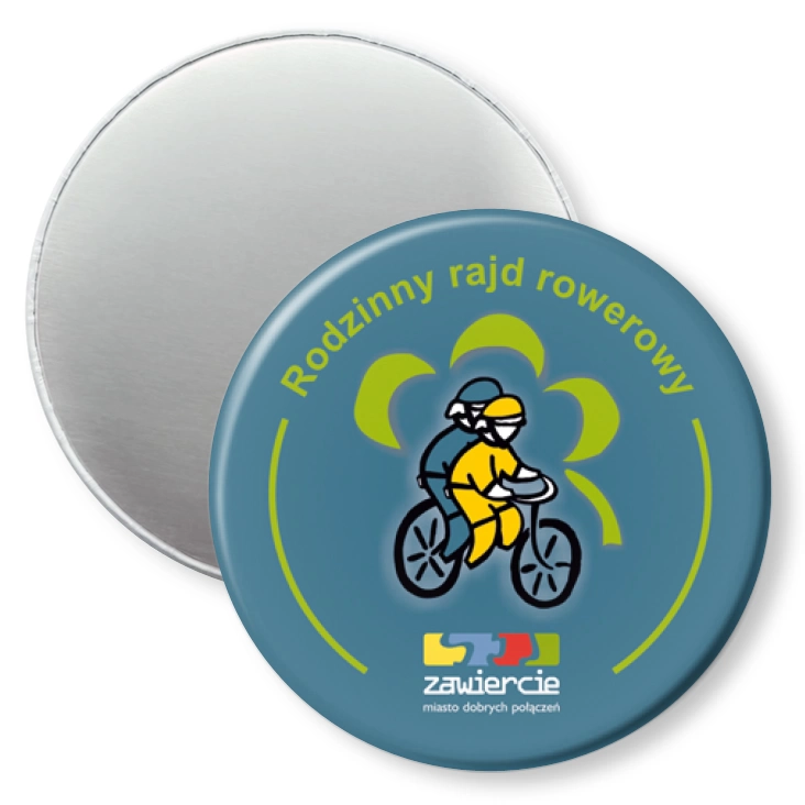przypinka magnes Rodzinny rajd rowerowy - Zawiercie 2010