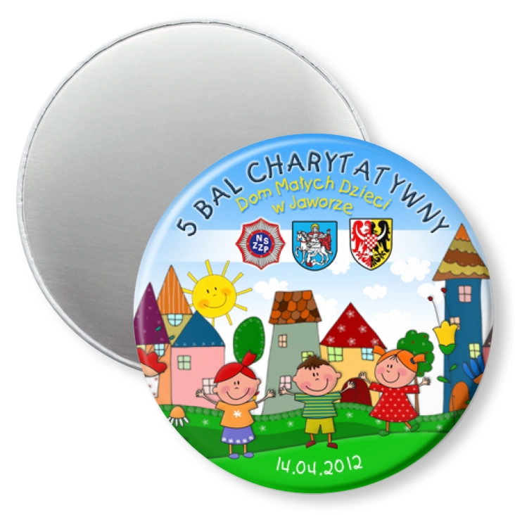 przypinka magnes 5 Bal Charytatywny