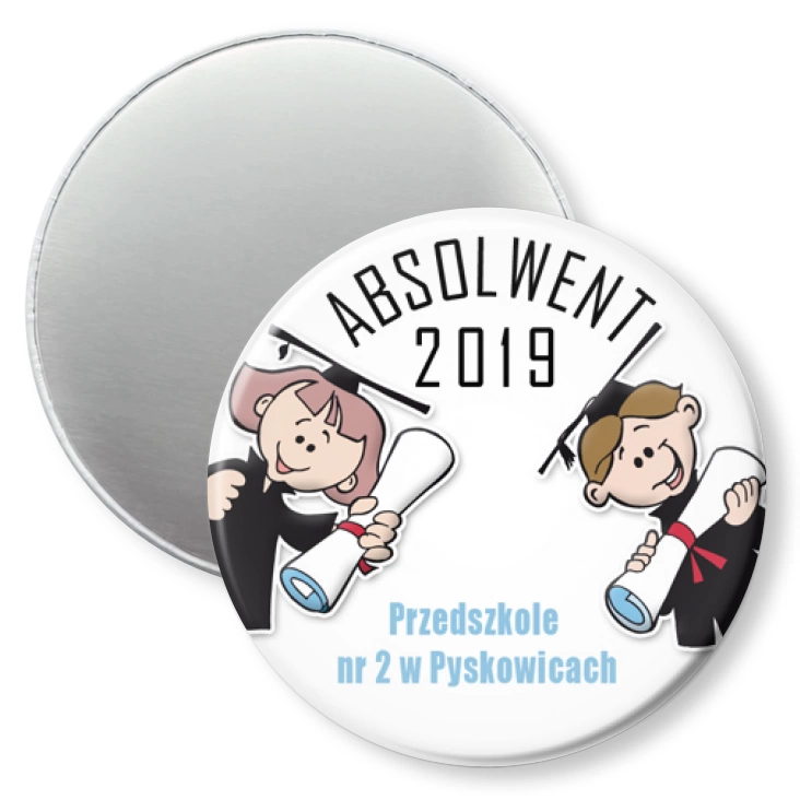 przypinka magnes Absolwent 2019