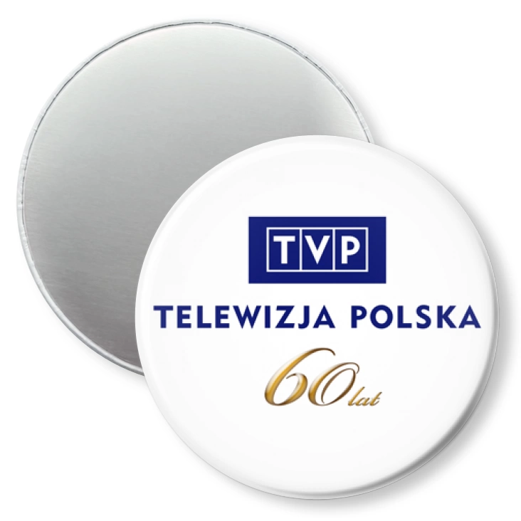 przypinka magnes 60 lat TVP