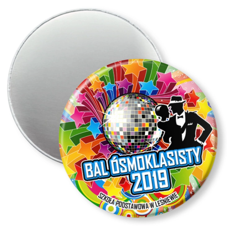 przypinka magnes Bal Ósmoklasisty 2019