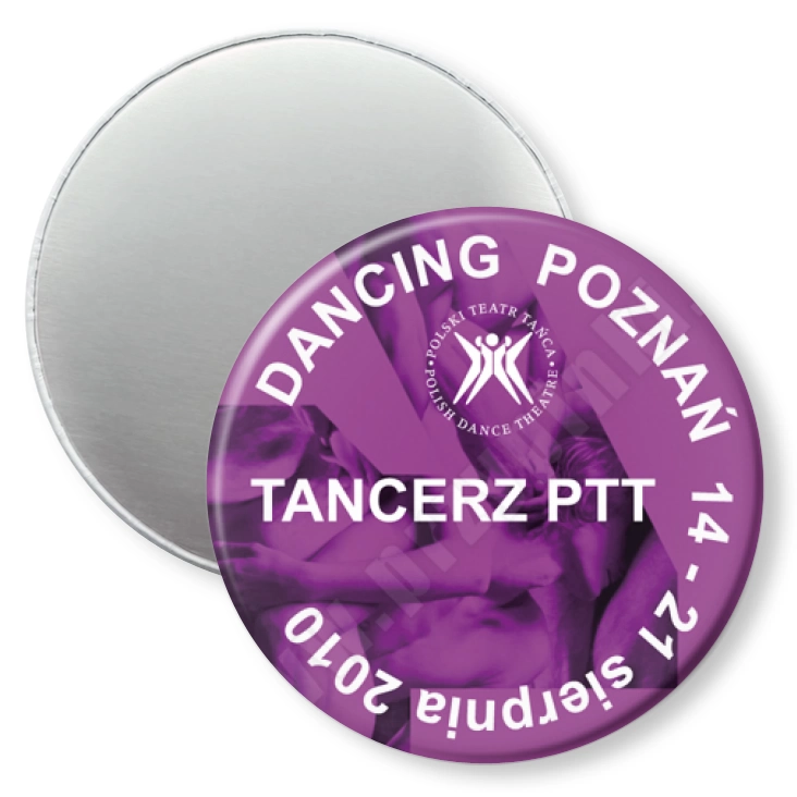 przypinka magnes Dancing Poznań 2010 - tancerz PTT