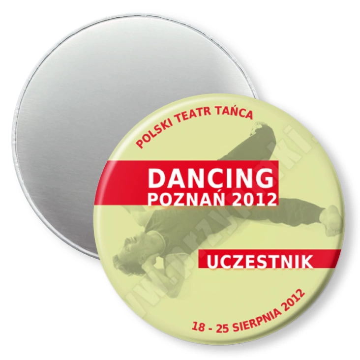 przypinka magnes Dancing Poznań 2012 - uczestnik