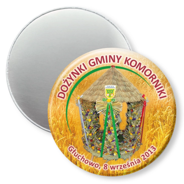 przypinka magnes Dożynki Gminy Komorniki 2013