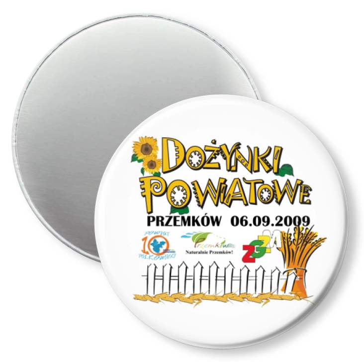 przypinka magnes Dożynki Powiatowe - Przemków 2009