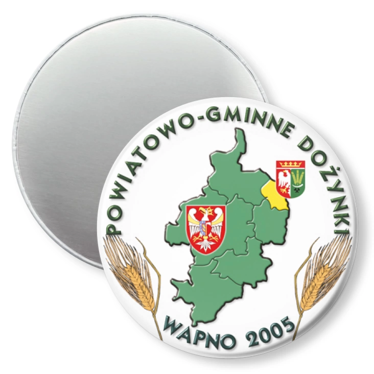 przypinka magnes Dożynki Wapno 2005
