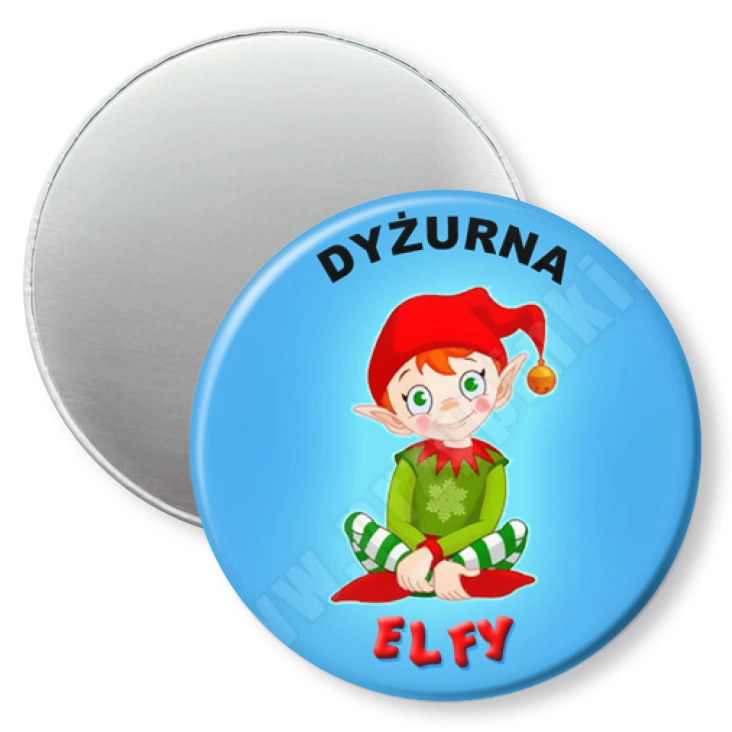 przypinka magnes Elfy - dyżurny przedszkola