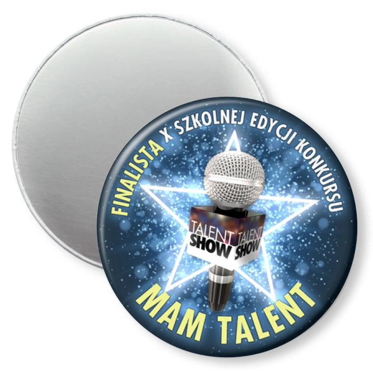 przypinka magnes Finalista Mam Talent