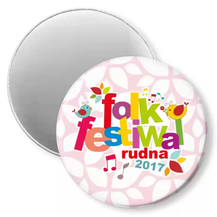 przypinka magnes Folk Festiwal Rudna 2017