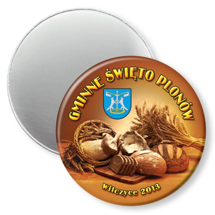 przypinka magnes Gminne Święto plonów - Wilczyce 2013