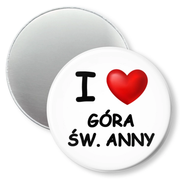 przypinka magnes I love Góra św. Anny