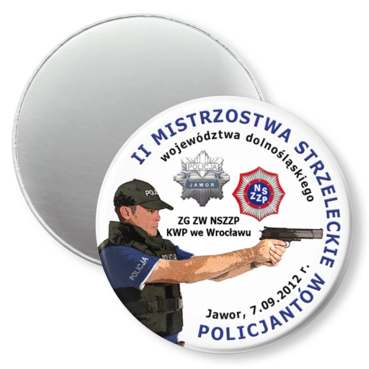 przypinka magnes II Mistrzostwa Strzeleckie Policjantów