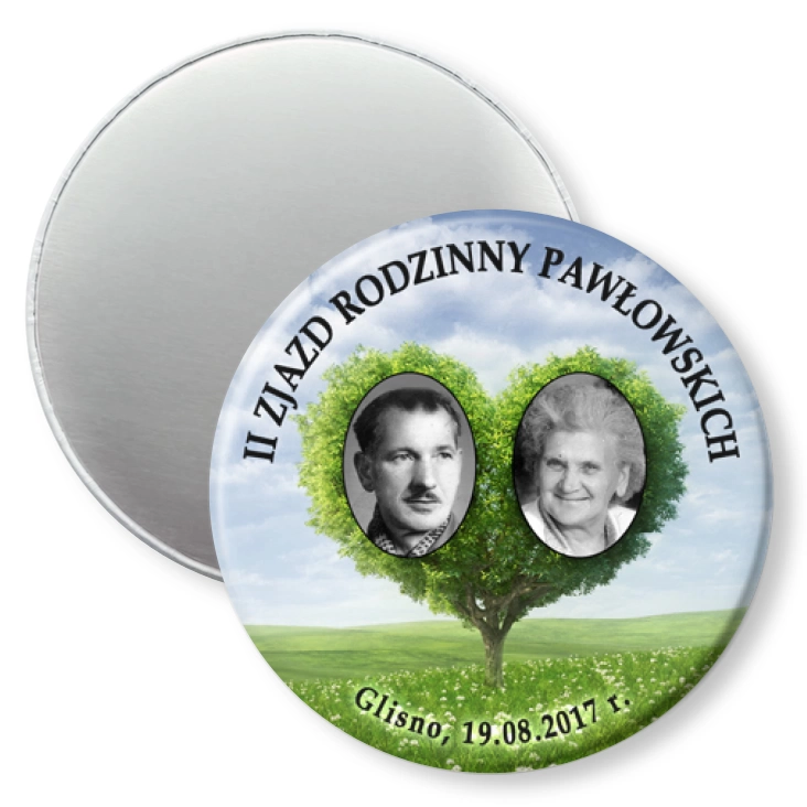 przypinka magnes II Zjazd Rodziny Pawłowskich