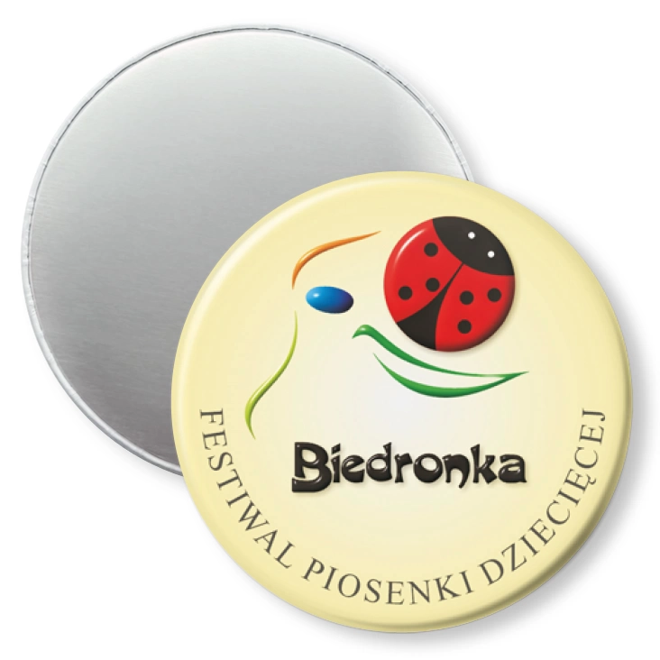 przypinka magnes III Festiwal Piosenki Dziecięcej Biedronka