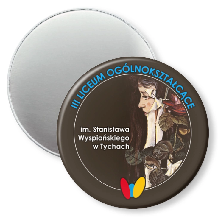 przypinka magnes III LO w Tychach