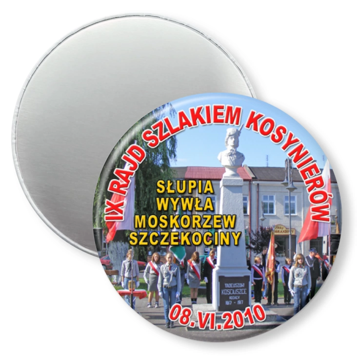 przypinka magnes IX Rajd Szlakiem Kosynierów