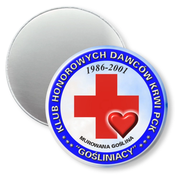 przypinka magnes Klub Honorowych Dawców Krwi
