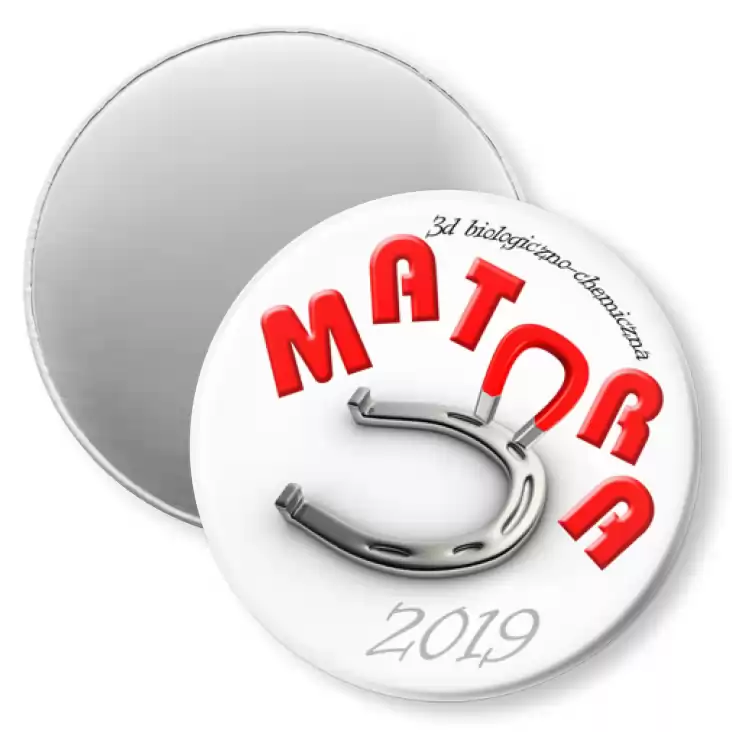 przypinka magnes Matura - 3d