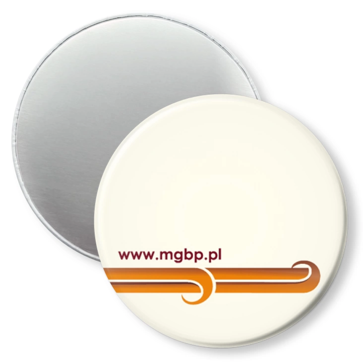 przypinka magnes Miejsko-Gminna Biblioteka Publiczna w Polkowicach