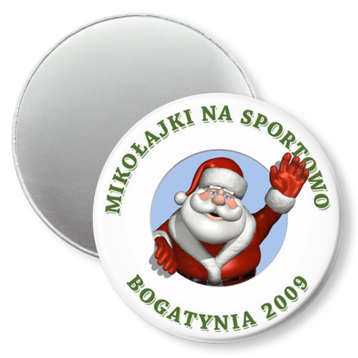 przypinka magnes Mikołajki Bogatynia E