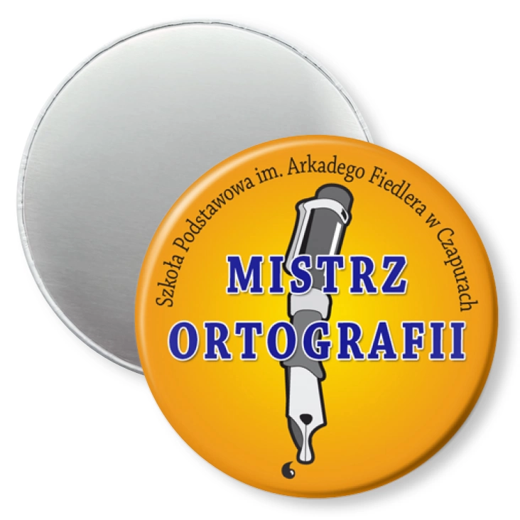 przypinka magnes Mistrz ortografii B