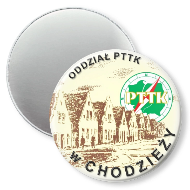 przypinka magnes Oddział PTTK w Chodzieży