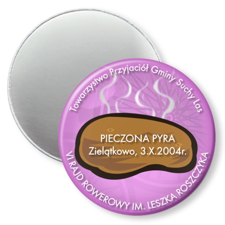 przypinka magnes Pieczona Pyra 2004