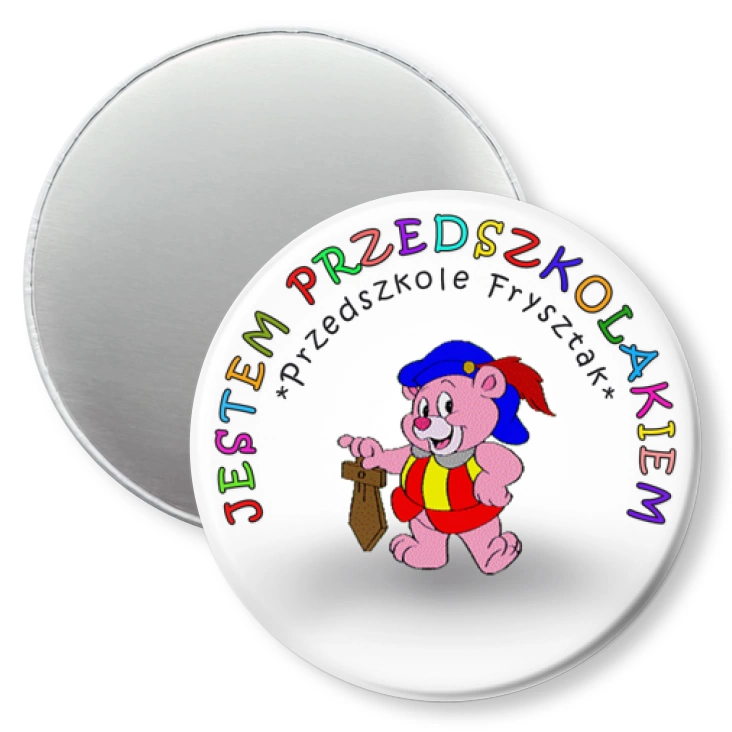 przypinka magnes Przedszkole Frysztak - gumisie