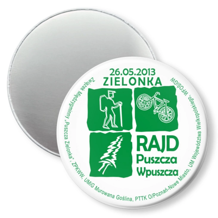 przypinka magnes Rajd Puszcza Wpuszcza 2013