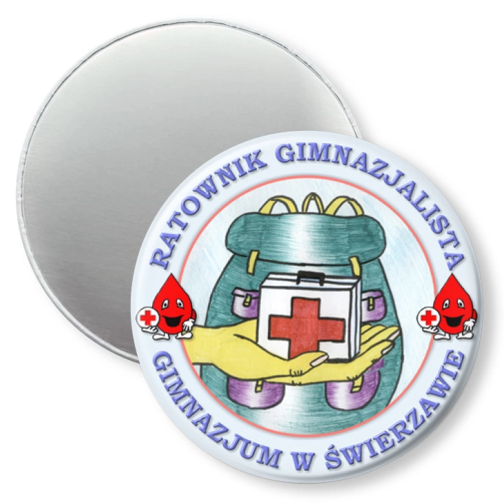 przypinka magnes Ratownik Gimnazjalista