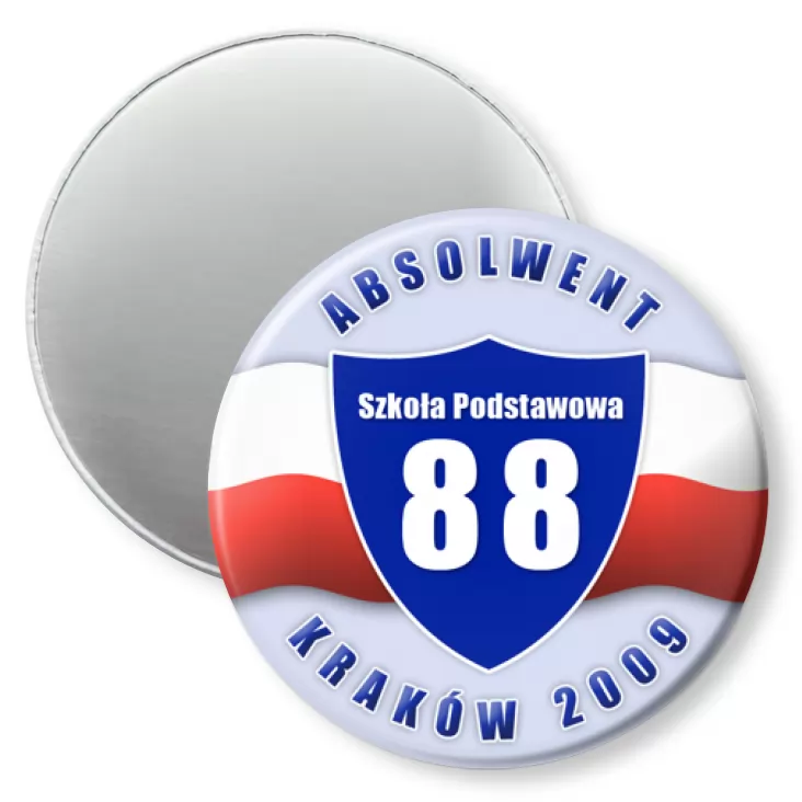 przypinka magnes SP 88 Kraków Absolwent