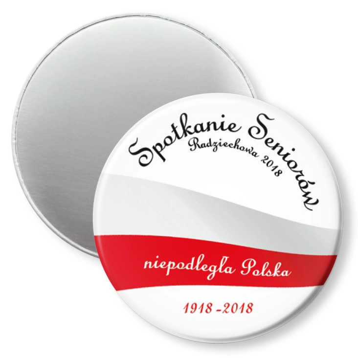 przypinka magnes Spotkanie seniorów