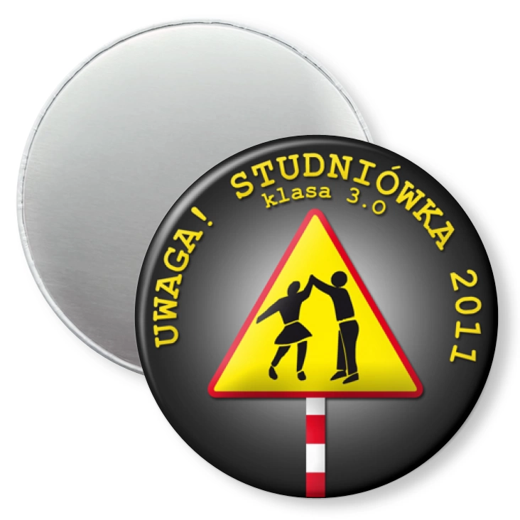 przypinka magnes Uwaga! Studniówka 2011