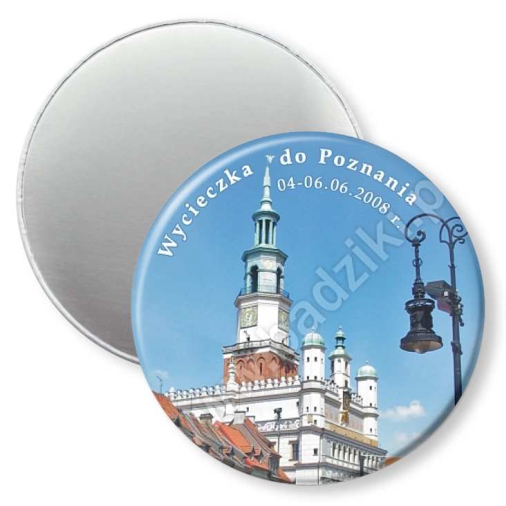 przypinka magnes Wycieczka do Poznania
