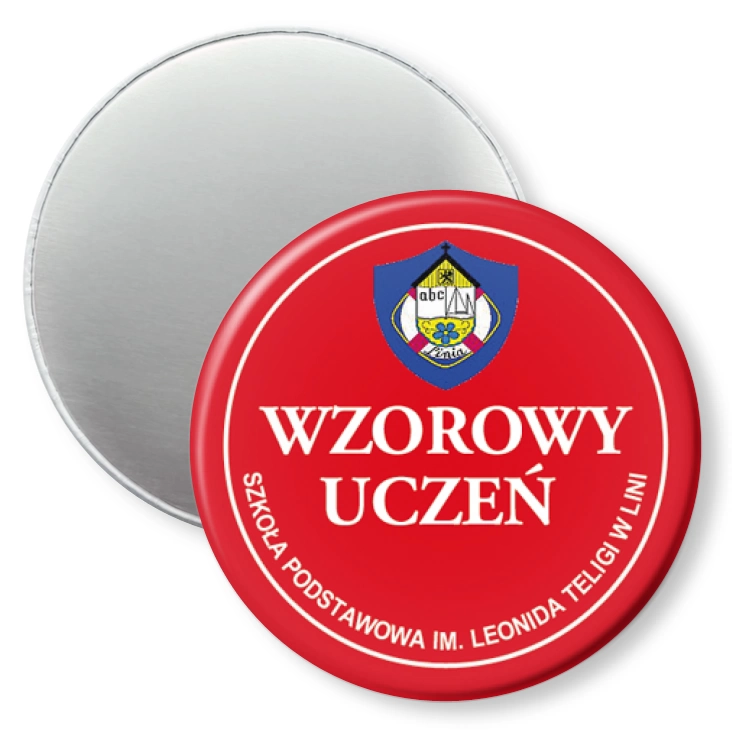 przypinka magnes Wzorowy Uczeń