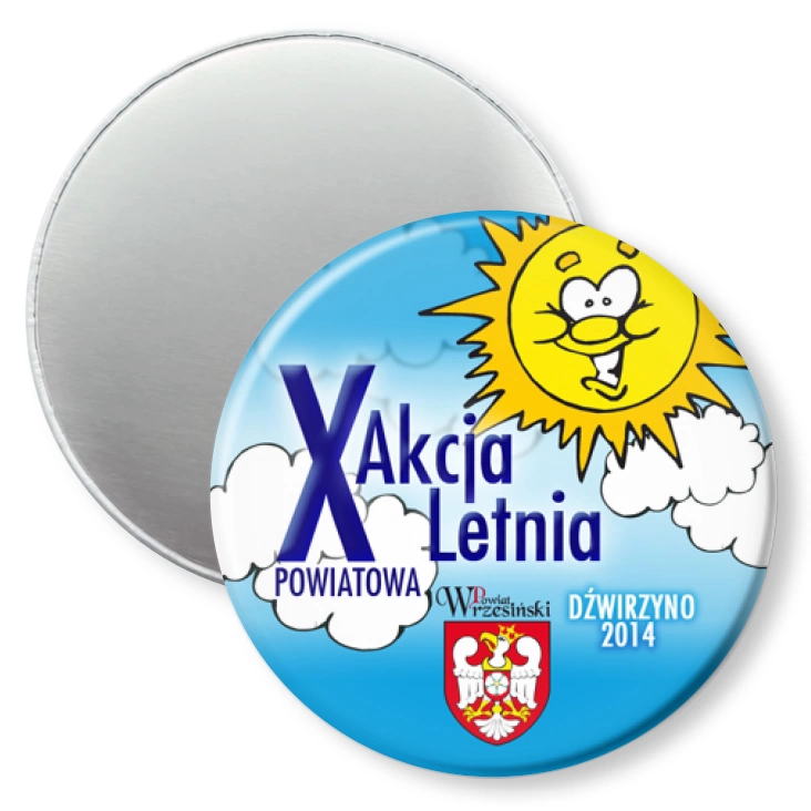 przypinka magnes X Powiatowa Akcja Letnia