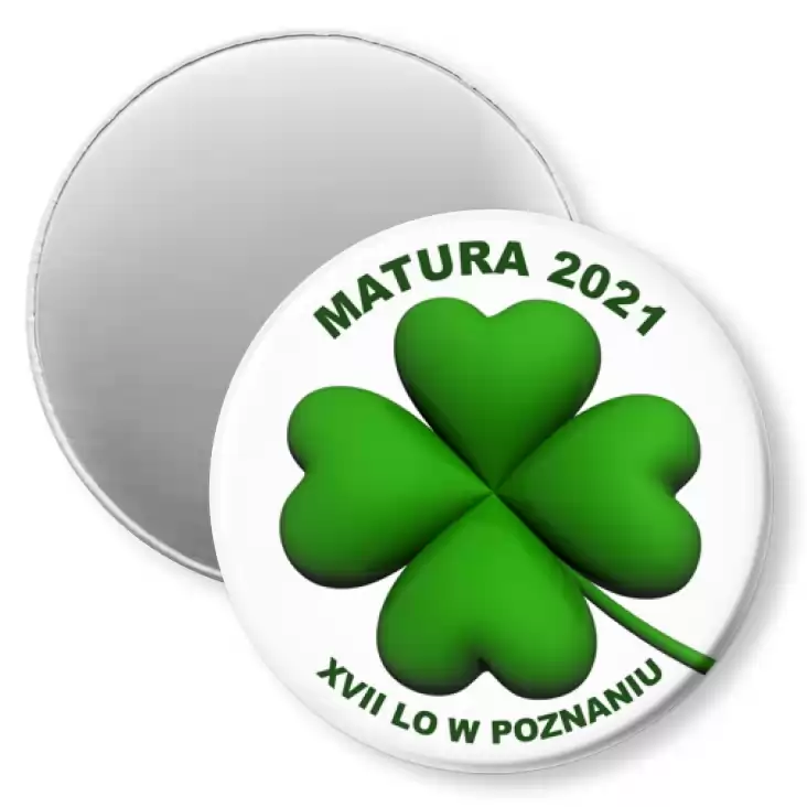 przypinka magnes XVII LO w Poznaniu Matura 2021