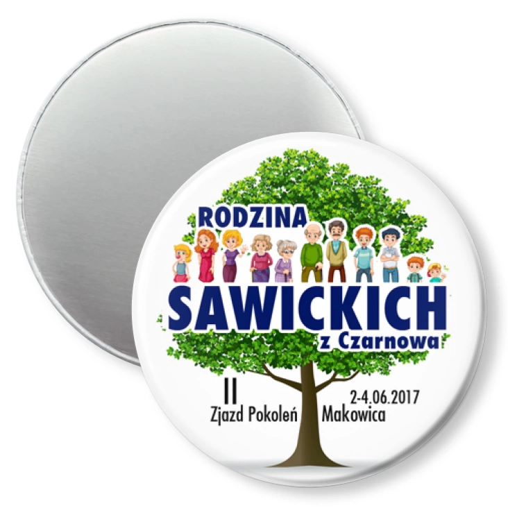 przypinka magnes Zjazd rodzinny