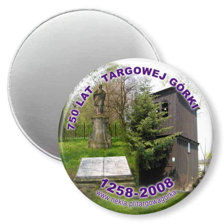 przypinka magnes 750 lat Targowej Górki
