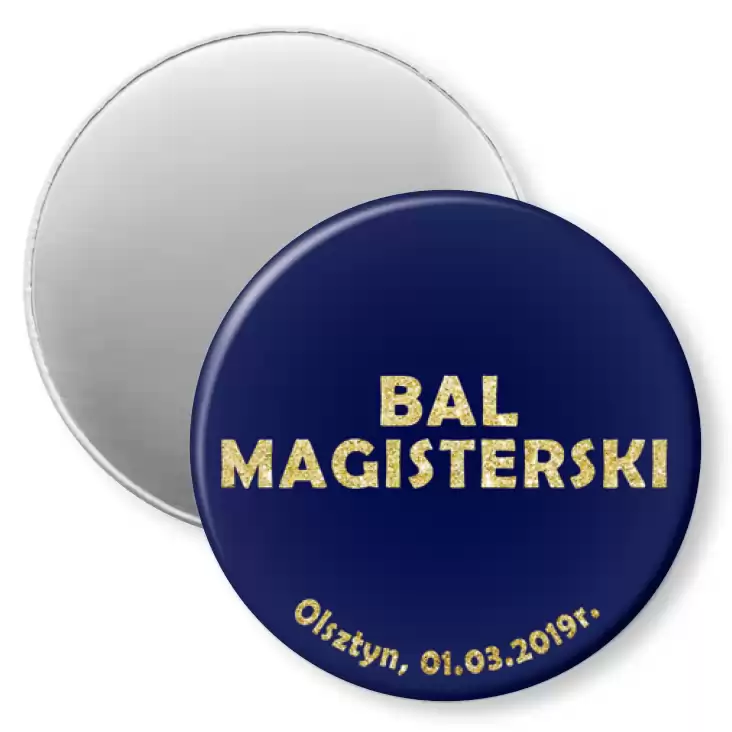 przypinka magnes Bal Magisterski 2019