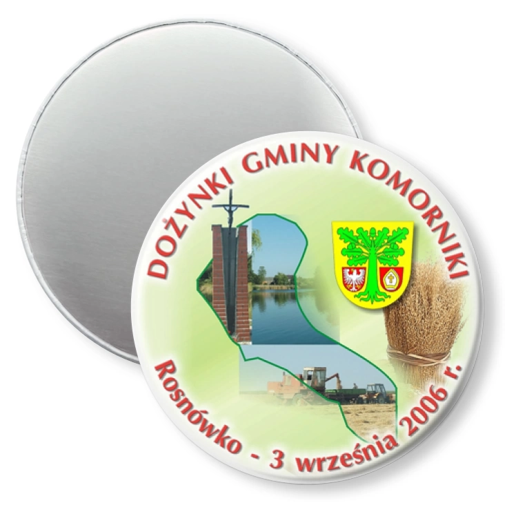 przypinka magnes Dożynki Gminy Komorniki 2006